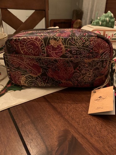 Patricia Nash Metallic Paisley Cosmetic 