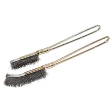 Sealey Wire Brush Set 2 Piece Auto Engineer Multi Purpose Wire Brush WB06