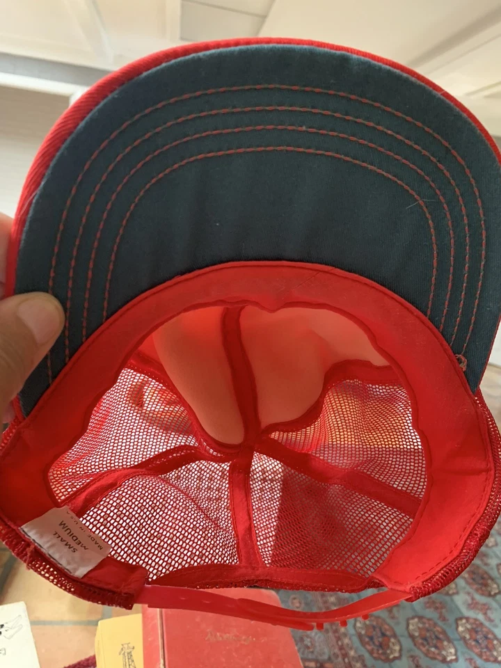 Sombrero parche pesca garra de águila vintage, gorra trasera a presión, excelente estado, hecho en EE. UU. Foto 2 de 4