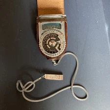 Vintage Sekonic Type L-VI (L-6) Light Exposure Meter + Case, Chain Seiko 1950s