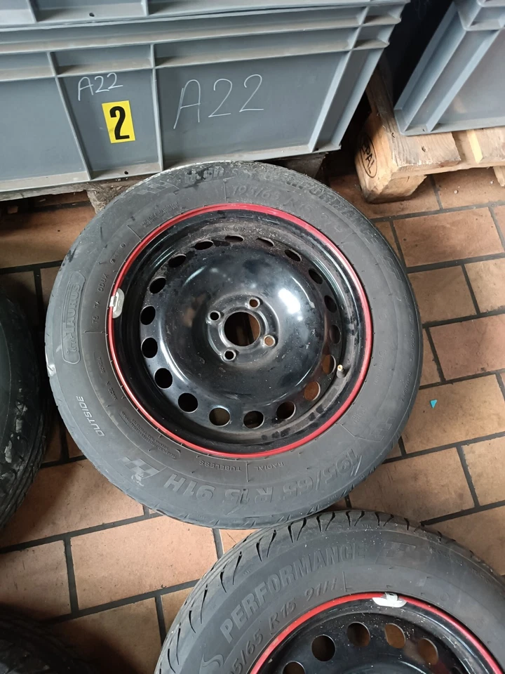 Renault Megane II CC Kombi Satz Sommerräder Stahlfelgen 195/65R15 91H DOT 1518 - Bild 2 von 4