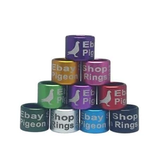 Aluminium Pigeon Rings - Pigeon Bands - Personalized - Parrot Conure 7mm and 8mm