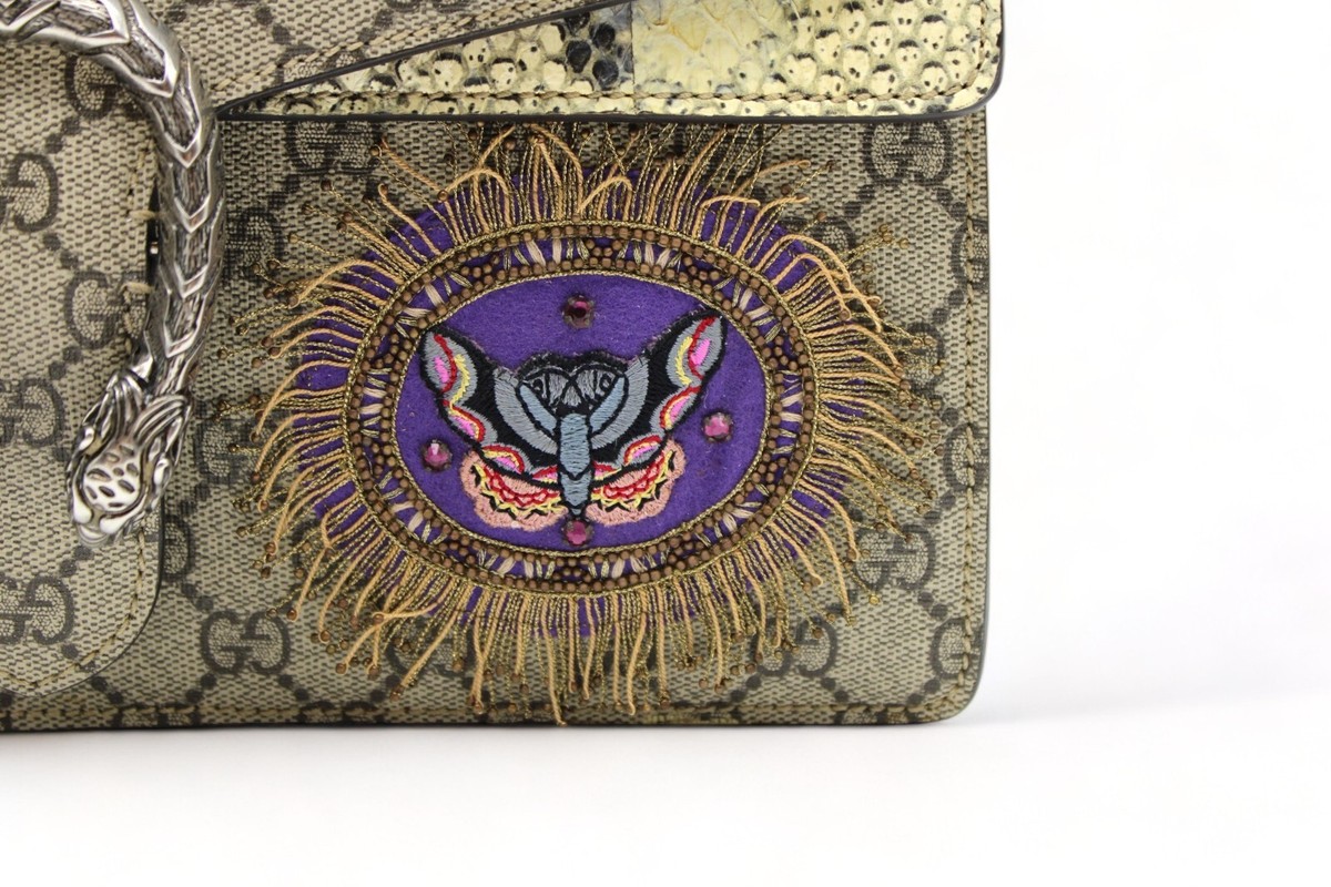 Limited Edition Gucci Dionysus Grey Embellished Medium GG Limited Edition Gucci Dionysus Grey Embellished Medium GG