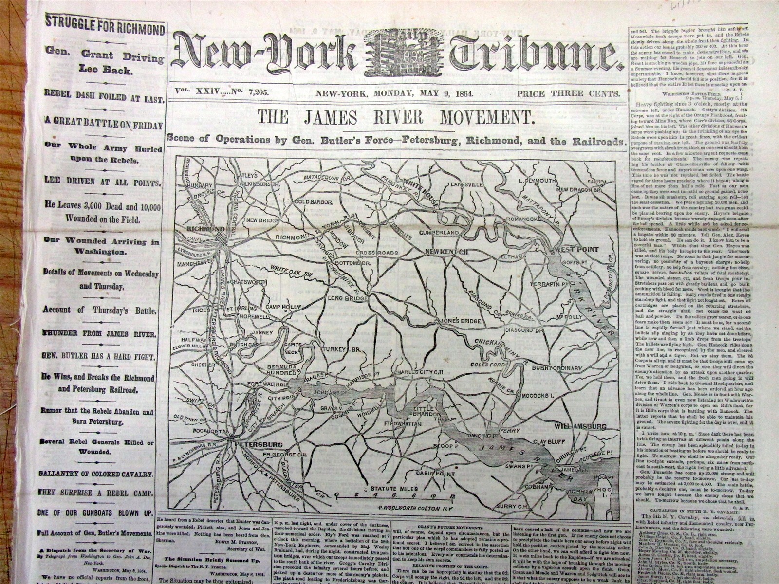 Battle Of The Wilderness Civil War Map