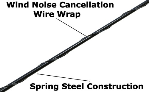 7" Black Spring Stainless AM/FM Antenna Mast Fits: 1997-2010 Mercury Mountaineer - Bild 2 von 12