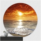 FoLIESEN - Wandaufkleber - Türaufkleber I selbstklebendes Wandposter I Abendrot