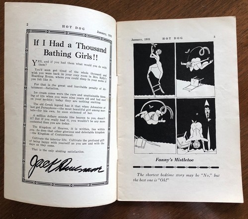 HOT DOG Rivista mensile The Regular Fellows' satira, umorismo, cartoni animati gennaio 1931 - Foto 3 di 8