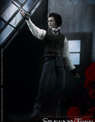 Hot Toys MMS149 Demon Barber Street 1/6 Sweeney Todd Figure Sealed