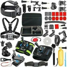 51in-1Sport Camera Accessories Kit for GoPro Hero 10,9,8 Black,Hero Fusion,SJCAM