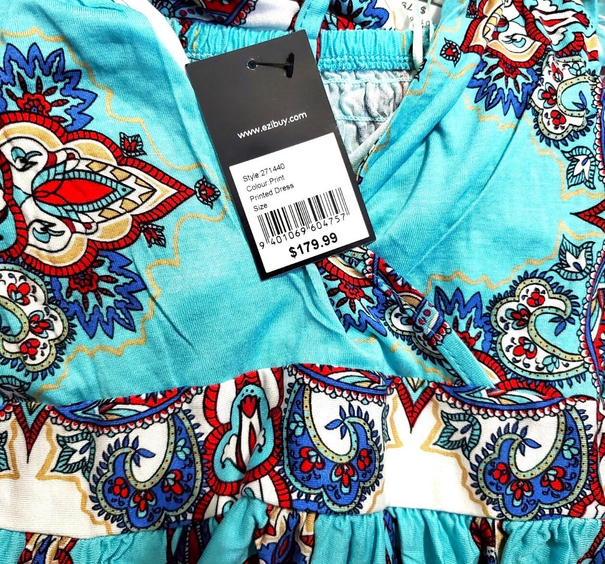 Heine Women's AU Size 10-12 (EU 40) Print Maxi Dress, Blue White