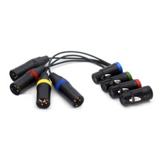 Cyclone XLR 3 Pin Male to Flat Cap Short Righ...