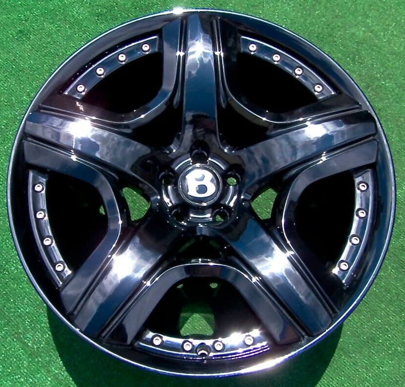 Set Black Factory Bentley Wheels OEM Mulliner 21 inch Flying Spur Continental GT