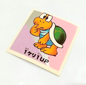 (Game Item) Sticker, Super Mario Bros 2, koopa, 1986, Amada, Mint, Famicom, Card