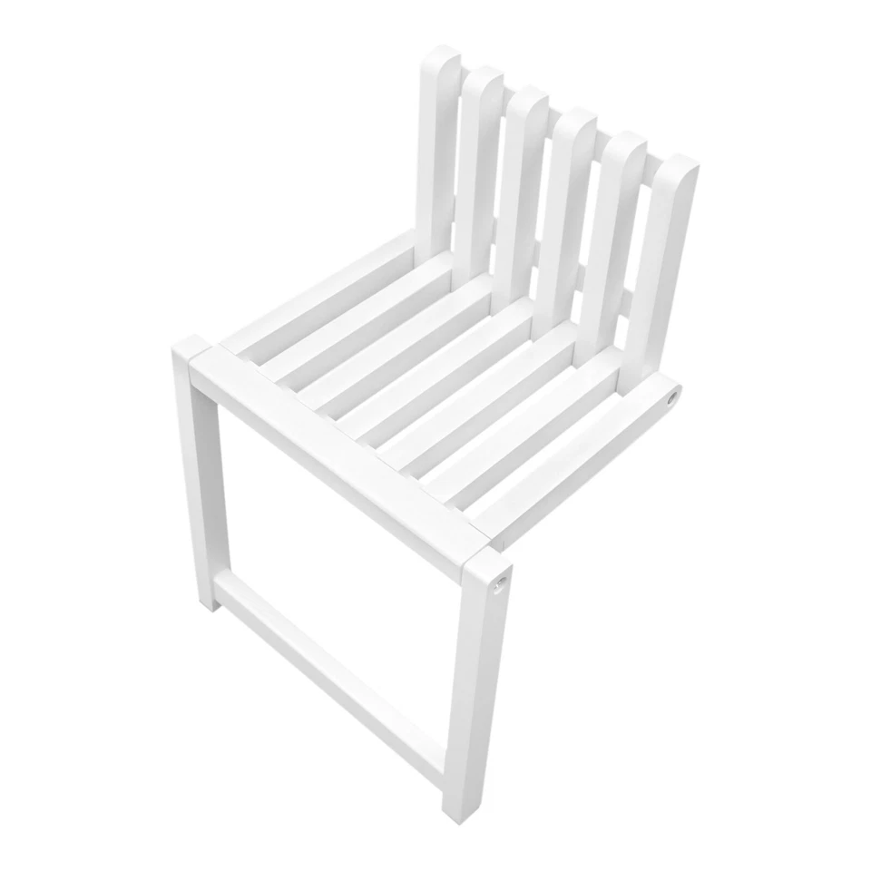 Asiento de baño plegable Banco Silla de ducha Montaje en pared Silla de madera maciza Silla de entrada Foto 4 de 4