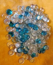 Glass Gems Clear And Blue 2.3lbs