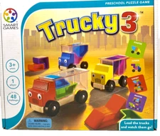 New - SmartGames Trucky 3 Preschool Puzzle Game - Ages 3+ for  1 player