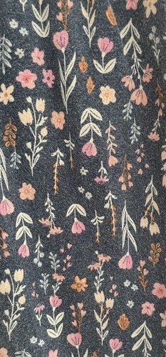 Carter's Kids Girls Allover Floral Cotton Blend Full Length Leggings Navy Sz 10 - Picture 4 of 4