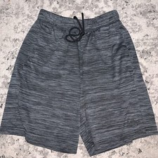 Boys Adidas Prime Green Aero Ready Gray Elastic Waist Shorts size S Small