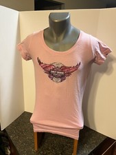 Harley Davidson Women&rsquo;s T Shirt Pink Small Cotton - ABC Waterford Michigan