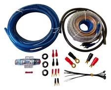 4 Gauge Amplifier Install Kit Complete Amp Wiring Cables 3000W- Packaged in Bulk
