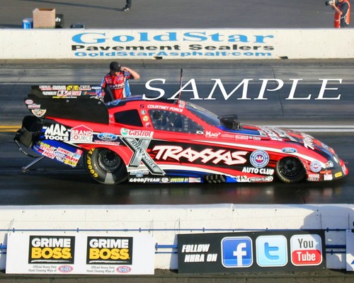 COURTNEY FORCE TRAXXAS FUNNY CAR AT POMONA 8X10 GLOSSY PHOTO