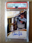 2017 Immaculate Aaron Judge Gold Auto & Dual Patch Rookie PSA 9 ~ #'d 25/49