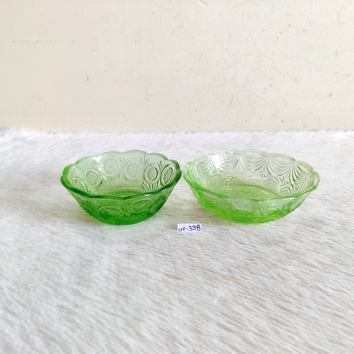 s新品SARGASSO GLASS BOWL | green VINTAGE s新品SARGASSO GLASS BOWL | green VINTAGE Vintage Green Glass