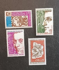 1974 Timbre France Neuf .Y&T N 1783,1784,1785,1786,non oblitérés,Très bon état.