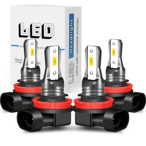 Pour Polaris Slingshot 2015 2017 LED Ampoules de phares Kit de combo à faisceaux hauts et bas 4X
