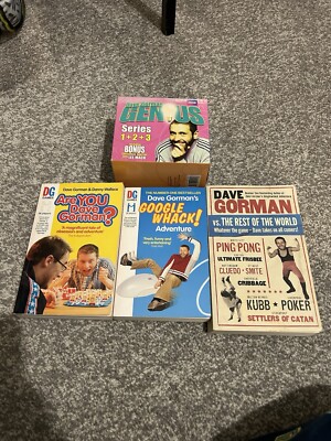 Dave Gorman, 3x Books including one signed, BBC audio cd s 
