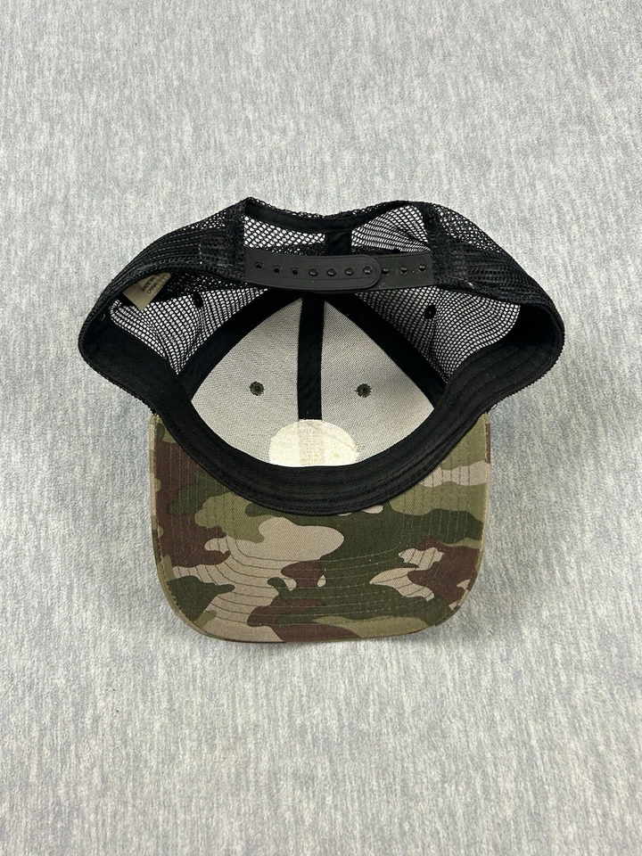 Justin Moore Trucker Baseball Snap Back Hat Adult Camo Moore Country Logo - Image 3 of 4