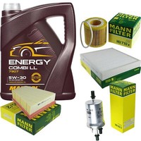 Mann Inspektionspaket 5L Mannol Energy Combi Ll 5W-30 FüR Skoda Fabia Ii 1.2