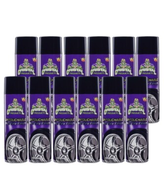 12 Cristal Wet Tire Spray Cans 13oz ea Shines & Protect Ever Gloss Finish Cherry