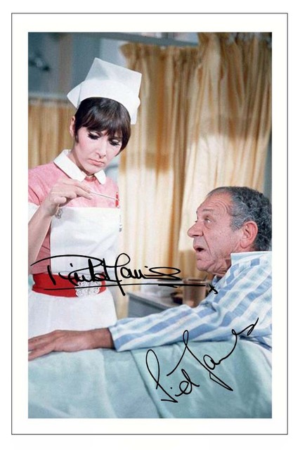SID JAMES & ANITA HARRIS Signed Autograph PHOTO Gift Signature Print CARRY ON SID JAMES & ANITA HARRIS Signed Autograph PHOTO Gift Signature Print CARRY ON