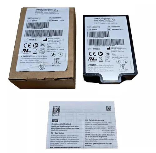 Edwards HemoSphere Battery Pack HEMBAT10 B00906LFTR-2 NEW OEM