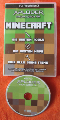 Minecraft Xploder Special Edition für PS3 plus Cheats für GTA, Call of Duty usw.