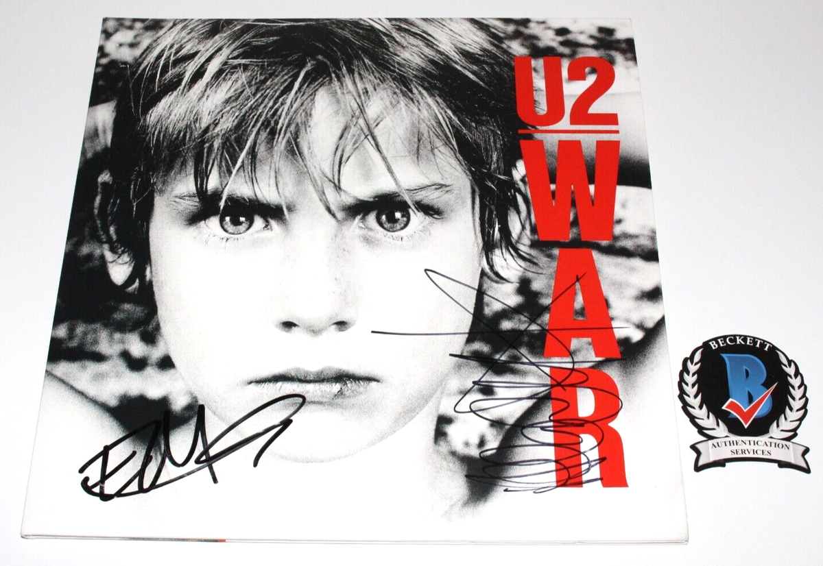 U2 EDGE ADAM CLAYTON SIGNED 