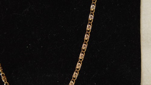 "COLLAR VINTAGE TONO DORADO MONEDA 27" - Imagen 5 de 10