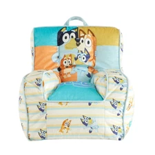Bluey Square Beanbag Chair Blue, 18" inches