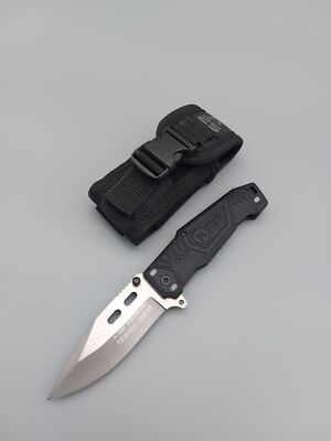 K25 Messer Blackfoot Folder Taschenmesser Linerlock Aluminiumgriff + Etui 