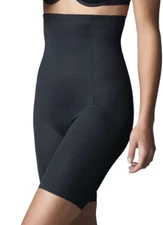 NAOMI NICOLE Unbelievable Comfort BLACK Hi Waist Thigh Slimmer Womens M L XL 2XL