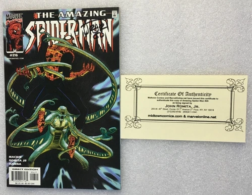 The Amazing Spider-Man #26 J.Romita signed CoA