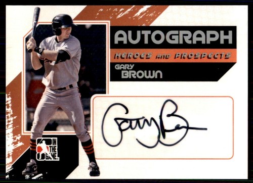 2011 In the Game Heroes and Prospects Autograph Gary Brown Rookie #A-GB - 第 1/2 張圖片