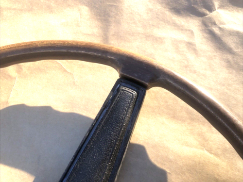 CUDA CHALLENGER 1970 1971 WOODGRAIN STEERING WHEEL NICE CENTER AAR T/A - Picture 5 of 16