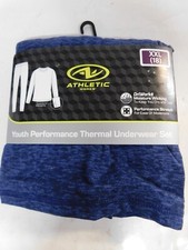 Athletic Works Youth Performance Thermal Underwear Set-Blue-XXL 18 -NWT
