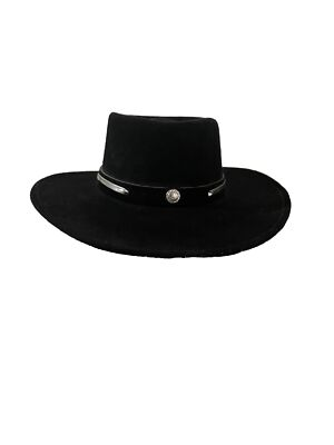 #ad western express inc cowboy hat Black Size 6 5 8 $12.50