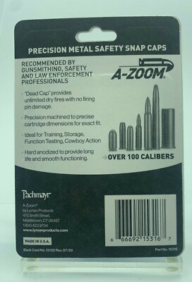 A-ZOOM 9MM Pachmayr Practice Dummy Round 10 PACK Snap Caps 9MM