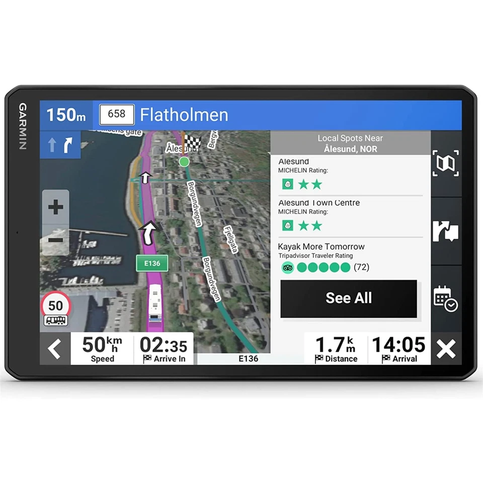 Garmin Camper2273cm 20.3cm Wohnwagen Wohnmobil GPS Sat Nav │ Lifetime Maps + - Bild 2 von 4