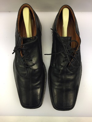Pronto Uomo Black Norwegian Front Oxfords, Split Toe Size 10.5 M Pronto Uomo Split Toe Oxfords Black Leather Dress Shoe Italy  main image 3