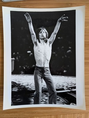 MICK JAGGER Rare Original Vintage Concert Photo Rolling Stones 1975 Owen Kanzler